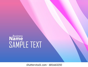 Blue and red banner abstract template for card. Metal Background with waves and reflections. Business background, silver, illustration. Illustration of abstract background with a metallic element