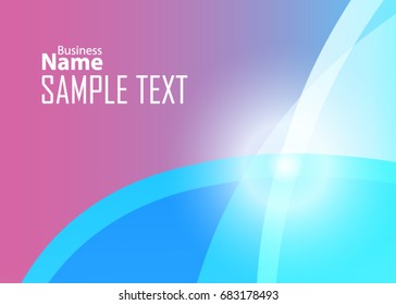 Blue and red banner abstract template for card. Metal Background with waves and reflections. Business background, silver, illustration. Illustration of abstract background with a metallic element