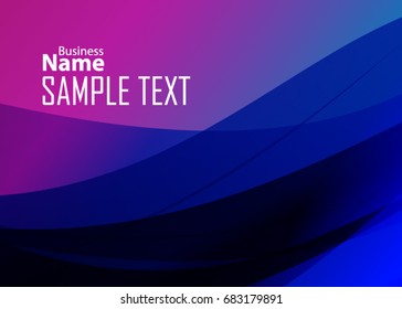 Blue and red banner abstract template for card. Metal Background with waves and reflections. Business background, silver, illustration. Illustration of abstract background with a metallic element