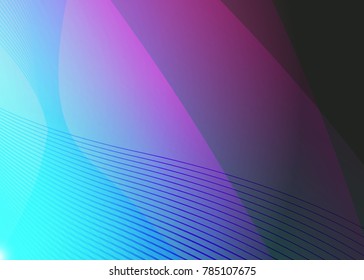 Blue and red banner abstract template for card. Metal Background with waves and reflections. Business background, silver, illustration. Illustration of abstract background with a metallic element