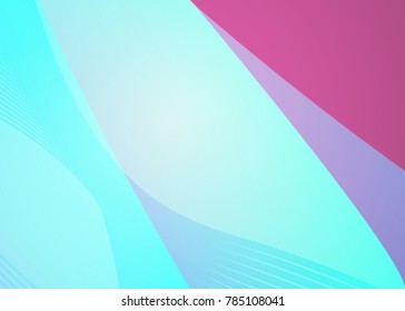 Blue and red banner abstract template for card. Metal Background with waves and reflections. Business background, silver, illustration. Illustration of abstract background with a metallic element