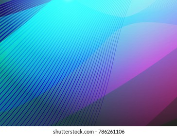 Blue and red banner abstract template for card. Metal Background with waves and reflections. Business background, silver, illustration. Illustration of abstract background with a metallic element