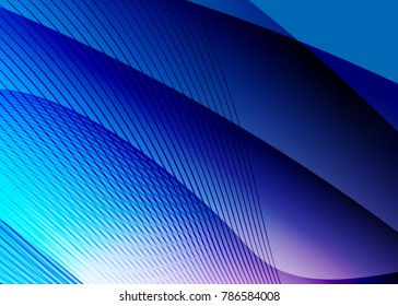 Blue and red banner abstract template for card. Metal Background with waves and reflections. Business background, silver, illustration. Illustration of abstract background with a metallic element