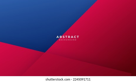 blue red banner geometric shapes abstract modern technology background design. Vector abstract graphic presentation design banner pattern background web template.
