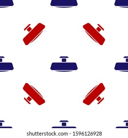 Blue and red Car mirror icon isolated seamless pattern on white background.  Vector Illustration