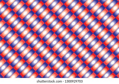 Blue and red checkered tablecloth banner.Texture for : plaid, tablecloths, clothes, shirts, dresses, paper, bedding, blankets, quilts and other textile products. Vector illustration.