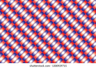 Blue and red checkered tablecloth banner.Texture for : plaid, tablecloths, clothes, shirts, dresses, paper, bedding, blankets, quilts and other textile products. Vector illustration.