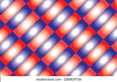 Blue and red checkered tablecloth banner.Texture for : plaid, tablecloths, clothes, shirts, dresses, paper, bedding, blankets, quilts and other textile products. Vector illustration.