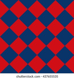 Blue Red Chess Board Diamond Background Vector Illustration