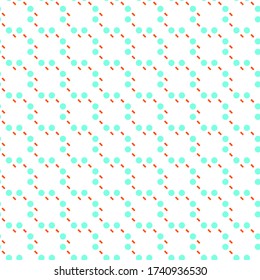 blue and red geometrical shapes seamless pattern