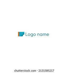Blue, Red and gold open file element icon for business logo