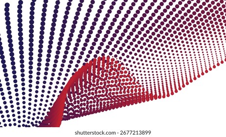 Blue and Red Halftone Abstract Background for Modern Digital Graphic Design and Creative Artwork