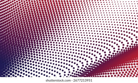 Blue and Red Halftone Abstract Background for Modern Digital Graphic Design and Creative Artwork