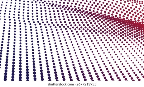 Blue and Red Halftone Abstract Background for Modern Digital Graphic Design and Creative Artwork