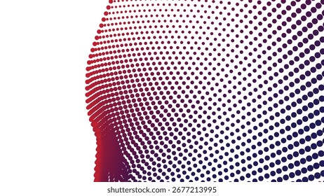 Blue and Red Halftone Abstract Background for Modern Digital Graphic Design and Creative Artwork
