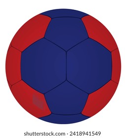 Balonmano azul y rojo. vector