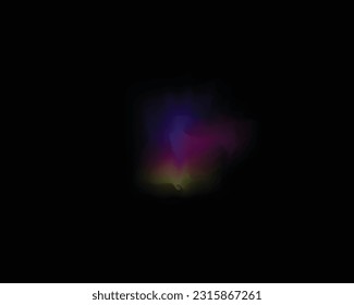 
A blue and red light