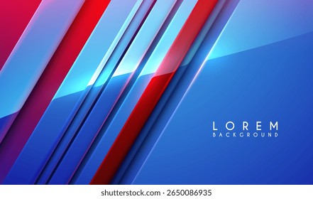 Blue and red lines background