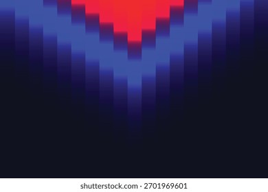 Fundo de Ondulação de Gradiente com Fita de Neon Vermelho Azul