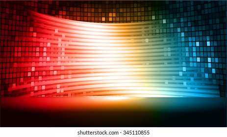 blue red orange Light Abstract Technology background for computer graphic website internet business. circuit. vector illustration. abstract digital. infographics. motion move blur.neon. binary code