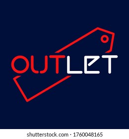 Blue Red Outlet Model Stock Vector (Royalty Free) 1760048165 | Shutterstock