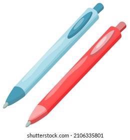 Vector de dibujos animados Blue and Red