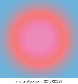 Blue Red Pink Circle gradient