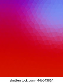 Blue and red polygonal mosaic background illustration