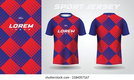 blue red shirt sport jersey design