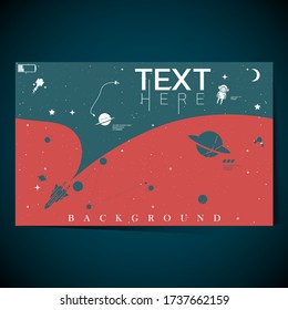 blue and red space explore the universe background templates