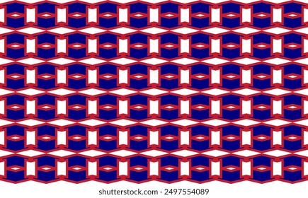 blue and red square diamond pattern, seamless blue and red diamond arrow zigzag line on white pattern, arrow up and down chevron tile repeat seamless pattern replete image design fabric print