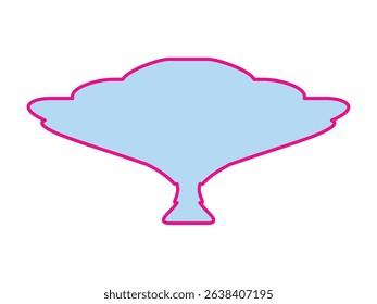 blue and red Strok minimal comic shape blob shape illustration 