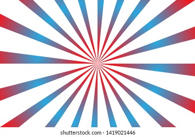 blue red sunshine colorful vector background. Abstract illustration sunburst design wallpaper for template,cover,banner business social media advertising