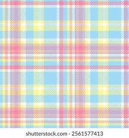 Blue Red Tartan Pattern Seamless. Yellow Plaid Sweet Checker Pattern for Shirt Printing,clothes, Dresses, Tablecloths, Blankets, Bedding, Paper,quilt,fabric and Other Textile Products.