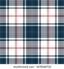 Blue And Red Tartan Plaid Scottish Pattern