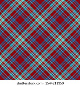Blue and Red Tartan Plaid Scottish Seamless Pattern. Texture from tartan, plaid, tablecloths, shirts, clothes, dresses, bedding, blankets and other textile.