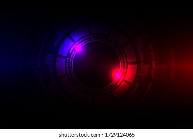 blue and red technology abstract background vec tor illustration