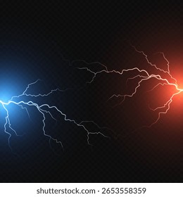 Blue e Red Thunder isolados vetor relâmpago png. Realista natural neon efeito relâmpagoTrovoada. 19 de outubro de 2013 "Blitz Lightning Thunder Light Sparks Storm Flash Thunderstorm" .