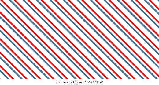 Blue red vector pattern. Diagonal stripe pattern.