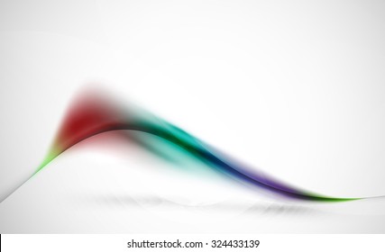 Blue and red wave line abstract background. Business or hi-tech presentation template or advertising layout