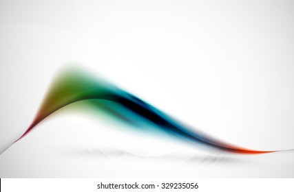Blue and red wave line abstract background. Business or hi-tech presentation template or advertising layout
