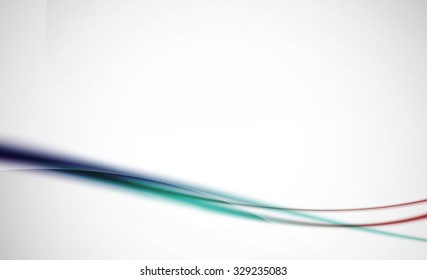 Abstrakter Hintergrund der blauen und roten Wellenlinie. Vorlage oder Layout für Präsentationen im Geschäfts- oder Hightech-Bereich