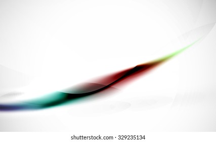 Blue and red wave line abstract background. Business or hi-tech presentation template or advertising layout