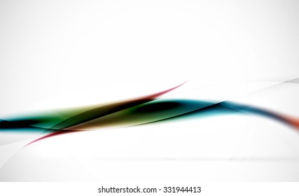 Blue and red wave line abstract background. Business or hi-tech presentation template or advertising layout