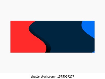 Blue and Red Web Banner Background