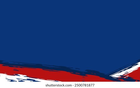 Blue and red white color vector background with text Copy Space Area.