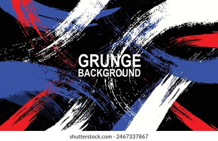 BLUE ,RED AND WHITE GRUNGE BACKGROUND