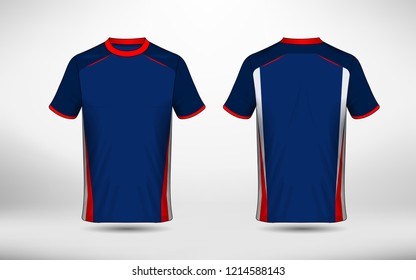 Tshirt Sport Design Template Soccer Jersey Stock Vector (Royalty Free ...