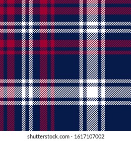 Blue, Red and White modern tartan plaid Scottish seamless pattern.Texture from tartan, plaid, tablecloths, clothes, shirts, dresses, paper, bedding, blankets and other textile products.