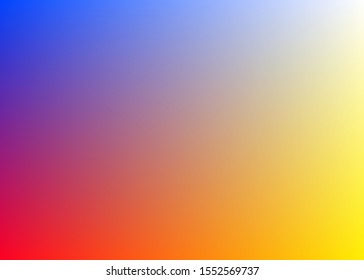 Blue red yellow Abstract blurred gradient mesh background in bright Colorful smooth. Easy editable soft colored vector illustration, Suitable For Wallpaper, Banner, Background, Card.